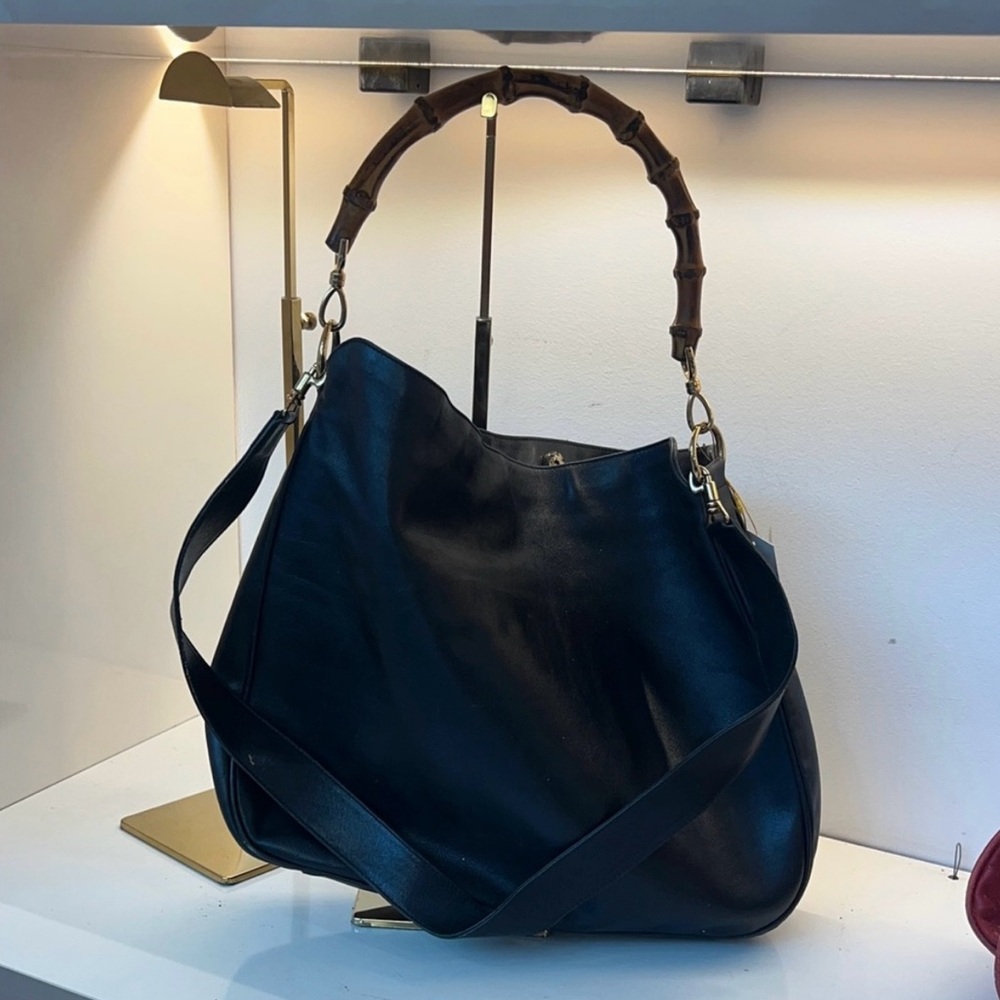 Black Gucci Bamboo Bag